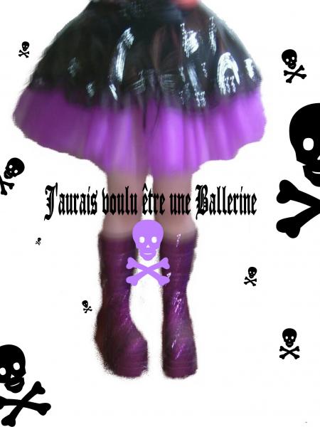 tutu en tulle violet