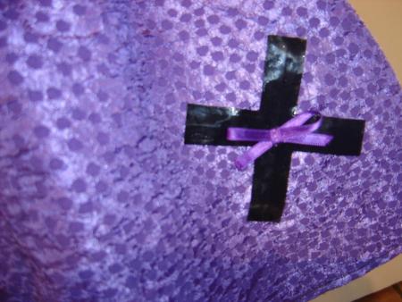 jupe violette croix vinyl (ancienne collection)
