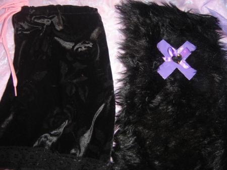 legs warmers fourrure synthétique/ velour