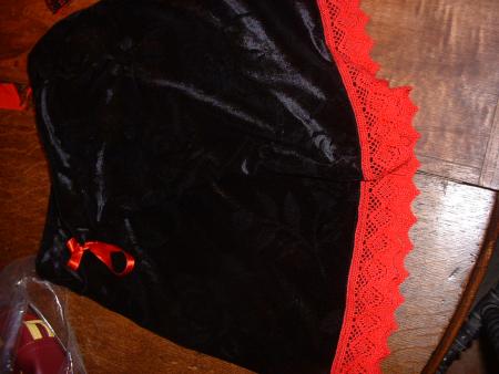 legs warmers rouge et noir, commande de belina
